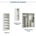 Ver imagem 6 de Guarda-Roupa Planejado de Canto Obliquo com 5 Portas Reflectas Orion CabeCasa MadeiraOriginals Bege