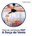 Ver imagem 5 de Ventilador de Teto Yris Motor Grande 150w e 180w Ventex