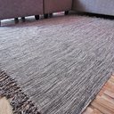 Ver imagem 1 de Tapete Cinza Mesclado 2,00 x 1,50 Sala, Quarto ou Escritório Artesanal em Algodão