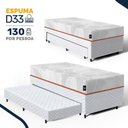 Ver imagem 3 de Bicama Box Baú com Colchão Ortopédico de Espuma D33 a Vácuo Sonno Full - Lucas Home - Solteiro
