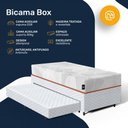 Ver imagem 7 de Bicama Box Baú com Colchão Ortopédico de Espuma D33 a Vácuo Sonno Full - Lucas Home - Solteiro