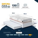 Ver imagem 4 de Bicama Box Baú com Colchão Ortopédico de Espuma D33 a Vácuo Sonno Full - Lucas Home - Solteiro