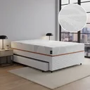 Ver imagem 2 de Bicama Box Baú com Colchão Ortopédico de Espuma D33 a Vácuo Sonno Full - Lucas Home - Solteiro
