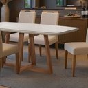 Ver imagem 3 de Mesa de Jantar Benedicta com 6 Cadeiras Paris Bege 160cm