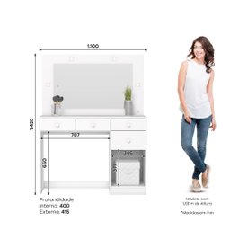 Penteadeira Chanel Branco Hp - Henn - 6