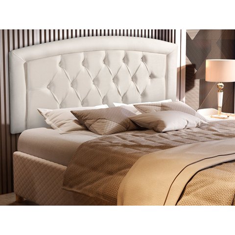 Cabeceira Casal Painel Cama Box América 1.40 Suede Areia