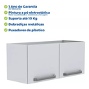 Ver imagem 3 de Armário Suspenso Aço Cozinha Organizador Aéreo Lavanderia