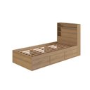 Ver imagem 4 de Cama de Solteiro com 3 Gavetas Cabeceira com Organizador e Iluminação LED Genebra