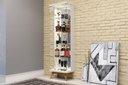 Ver imagem 4 de Cristaleira Espelhada Retro Uruguai com Led Cor Off White com Freijo - 47486