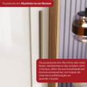Ver imagem 5 de Guarda-Roupa Casal 2 Portas Deslizantes 100% MDF Cayman Off White/Cinamomo