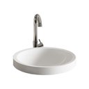 Ver imagem 2 de Cuba Redonda Com Torneira DL04 e Valvula Cromada ABS Branco