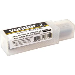 Fresa Topo Aço Rápido 5/16 4 Cortes Reto Haste 9,5mm Din 84 - 2
