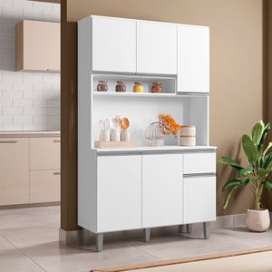 Kit Cozinha Márcia Armário Completo 105cm Ajl Móveis