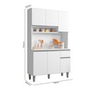 Ver imagem 3 de Kit Cozinha Márcia Armário Completo 105cm Ajl Móveis