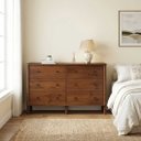 Ver imagem 1 de Cômoda para Quarto Madeira 6 Gavetas Moderna Apoana Castanho Idimex