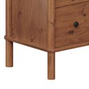 Ver imagem 7 de Cômoda para Quarto Madeira 6 Gavetas Moderna Apoana Castanho Idimex