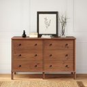 Ver imagem 1 de Cômoda para Quarto Madeira 6 Gavetas Moderna Apoana Castanho Idimex