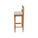 Ver imagem 7 de Kit 2 Banquetas Assento Encosto Estofado em Linho Hellen:mel com Linho Cru