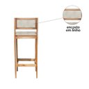 Ver mais imagens de Kit 2 Banquetas Assento Encosto Estofado em Linho Hellen:mel com Linho Cru