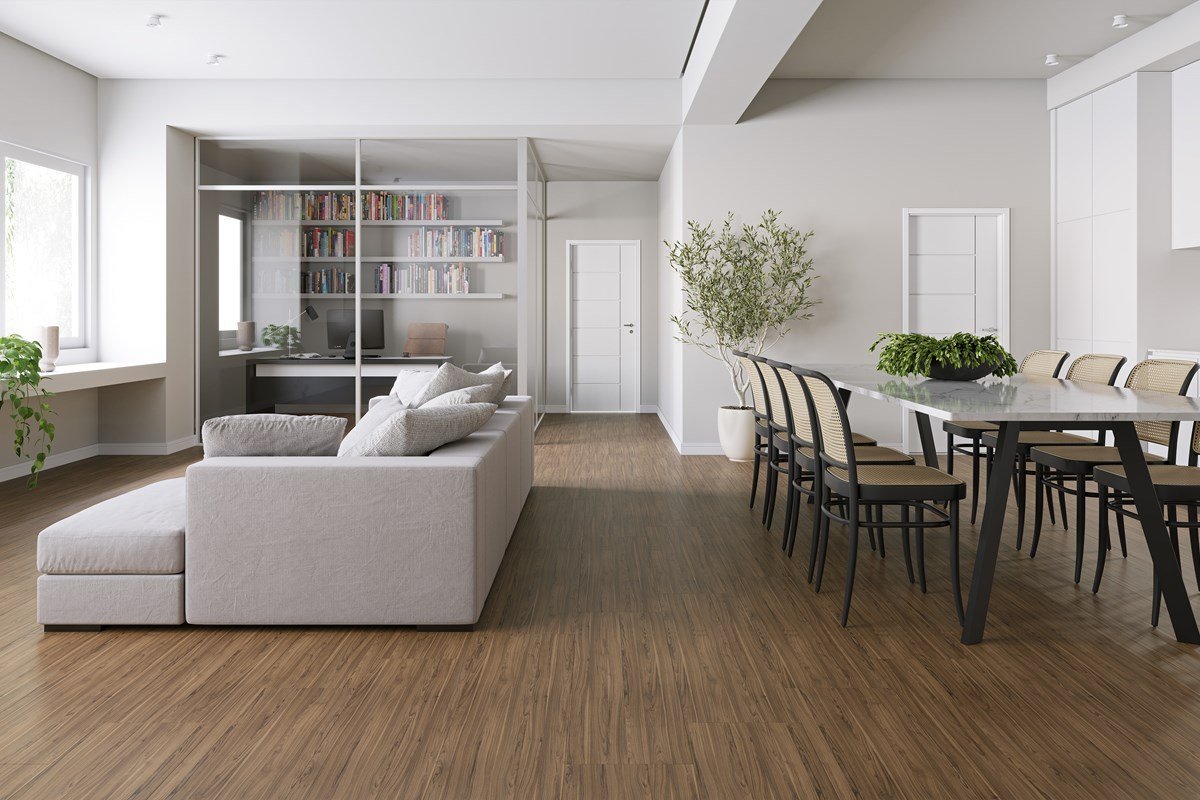 Piso Laminado Eucafloor Max Elegance 3,87 M² Noce Borgonha (c27) - 3