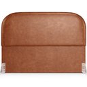 Ver imagem 6 de Cabeceira Cama Box Queen 160cm Lanna com Puff Recamier Doha W01 Couríssimo Camel - Lyam Decor
