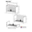 Ver imagem 7 de Berço 3 Em 1 Branco Para Colchão 130cmx60cm