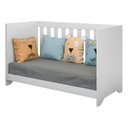 Ver imagem 4 de Berço 3 Em 1 Branco Para Colchão 130cmx60cm
