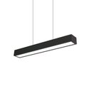 Ver imagem 1 de Lustre Pendente Newline Sobrepor V 466 LED Bivolt Preto 3000K Luz Amarela
