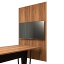 Ver imagem 4 de Painel de Tv P/ Sala de Reunião 195cm X 110cm Ng F5 Office Cor:nogal