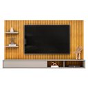 Ver imagem 5 de Painel Ripado TV 60 pol com Bancada Suspensa 179cm Joan D05 Cedro Bali - Lyam Decor