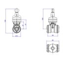Ver imagem 2 de Registro Gaveta Base Facil Cpvc 22mm 4509.202.cpvc Deca Unico