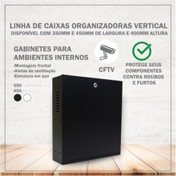 Caixa Organizadora Vertical L350 Ipec - Preto - 3
