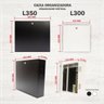 Caixa Organizadora Vertical L350 Ipec - Preto - 5