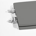 Ver imagem 4 de Assento Sanitário Poliéster para Louça Monte Carlo (deca) Slow Close Cromado (reb. Oculto) Cinza Vip