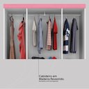 Ver imagem 7 de Guarda Roupa Solteiro 6 Portas e 2 Gavetas Ecom Ii - Branco/rosa/branco Flex