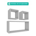 Ver imagem 2 de Nicho Kit C/ 6 Peças Organização E Decoração Quarto, Cozinha, Sala, Banheiro, Escritório Liz