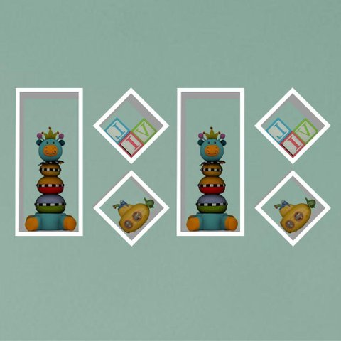 Nicho Kit C/ 6 Peças Organização E Decoração Quarto, Cozinha, Sala, Banheiro, Escritório Liz