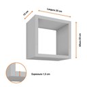 Ver imagem 5 de Nicho Kit C/ 6 Peças Organização E Decoração Quarto, Cozinha, Sala, Banheiro, Escritório Liz