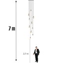 Ver mais imagens de Lustre para Sala Pratic 10 Lâmpadas Preto Pé Direito Alto