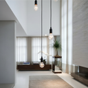 Ver imagem 3 de Lustre para Sala Pratic 10 Lâmpadas Preto Pé Direito Alto