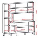 Ver imagem 3 de Armário de Cozinha Pulse 9 Portas e 1 Gaveta Freijo/artico/riscatto Freijo