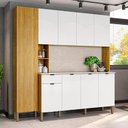 Ver imagem 2 de Armário de Cozinha Pulse 9 Portas e 1 Gaveta Freijo/artico/riscatto Freijo