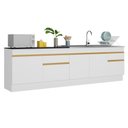 Ver imagem 1 de Kit Balcão de Cozinha para Pia 150cm e Balcão 120cm Veneza Multimóveis Mp2286
