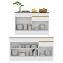 Ver imagem 5 de Kit Balcão de Cozinha para Pia 150cm e Balcão 120cm Veneza Multimóveis Mp2286