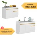 Ver imagem 2 de Kit Balcão de Cozinha para Pia 150cm e Balcão 120cm Veneza Multimóveis Mp2286