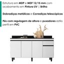 Ver imagem 5 de Balcao com Tampo 4 Portas 1 Gaveta 160 cm Grecia Branco Rudk