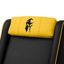 Ver imagem 7 de Poltrona Gamer Troia Streammer Reclinável Luxo Resistente até 150kg:corino Preto/amarelo