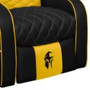 Ver imagem 6 de Poltrona Gamer Troia Streammer Reclinável Luxo Resistente até 150kg:corino Preto/amarelo