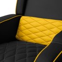 Ver imagem 5 de Poltrona Gamer Troia Streammer Reclinável Luxo Resistente até 150kg:corino Preto/amarelo