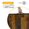 Kit Mesa Dobrável Portátil que Vira Maleta para Camping Praia Alumínio 120cm Madeira + 4 - 6